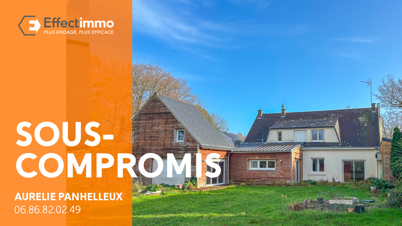 A Camoël, maison spacieuse à rénover, terrain constructible